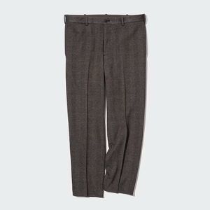 UNIQLO Brown Plaid 2-Way Smart Ankle Pant